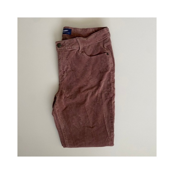 Old Navy Rockstar Mid Rise Brown Pants size 10 - Picture 1 of 6